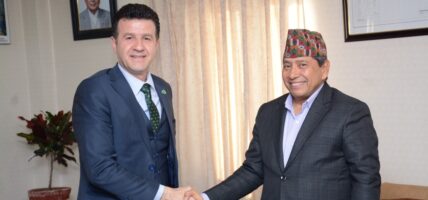 उपप्रधानमन्त्री श्रेष्ठसँग लेबनानका राजदूतको भेट