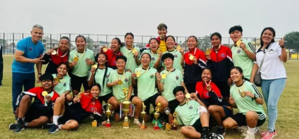 अन्तर प्रदेश खेलकुदः महिला फुटबलको उपाधि कोशीलाई