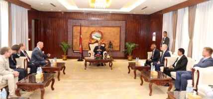 प्रधानमन्त्रीसँग रुसको चेम्बर्सका प्रतिनिधिमण्डलको भेट