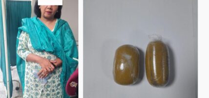२ बजे विमानस्थलको आगमन टनेल गेटबाट सुन बरामद