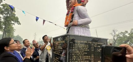 भरतपुरमा प्रथम सहिद लखन थापाको सालिक निर्माण