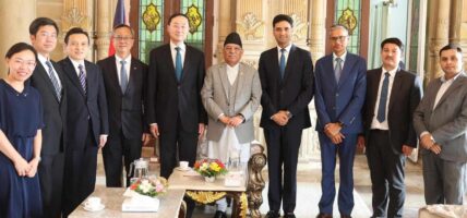 प्रधानमन्त्री र चिनियाँ उपविदेशमन्त्रीबीच शिष्टाचार भेट