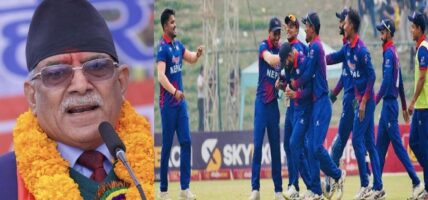 नेपाली क्रिकेट टोलीलाई प्रधानमन्त्रीको शुभकामना
