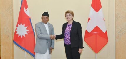 राष्ट्रपति पौडेल र स्वीट्जरल्याण्डका राष्ट्रपति एमहर्डबीच भेटवार्ता