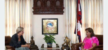 परराष्ट्रमन्त्री डा राणासँग युरोपियन युनियनका राजदूतको शिष्टाचार भेट