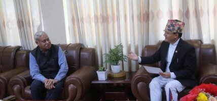 वनमन्त्री शाहीसँग भारतीय राजदूतको शिष्टचार भेट