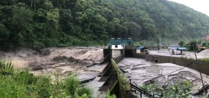 बाढीले इन्द्रावती तेस्रो जलविद्युत् आयोजनामा क्षति