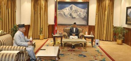 राष्ट्रपति र प्रधानमन्त्रीबीच भेटवार्ता