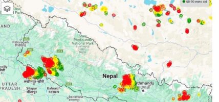 पाँच प्रदेशका केही स्थानमा भारी वर्षा हुन
