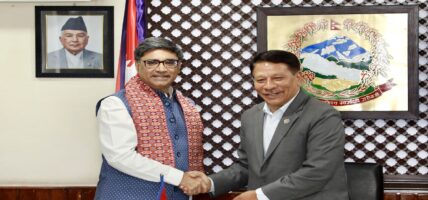 भारतीय विदेश सचिव र उपप्रधानमन्त्री सिंहबिच भेटवार्ता