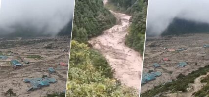 सोलुखुम्बुमा हिम पहिरो, दुधकोसी नदीमा बाढी