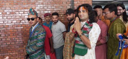 भारतीय कथावाचक अनिरुद्धाचार्य काठमाडौंमा