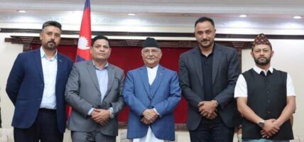 क्यानका पदाधिकारी र प्रधानमन्त्रीबीच भेटवार्ता