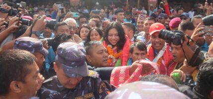 विजेता पलेशालाई भव्य स्वागत, नगर परिक्रमा गराउदै(तस्बिरसहित)