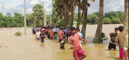 बङ्गलादेशमा बाढीले ५९ जनाको मृत्यु, हजारौँ घरबारविहीन