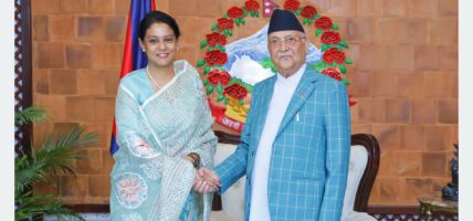 प्रधानमन्त्रीसँग बङ्गलादेशका मन्त्री हसनको शिष्टाचार भेट