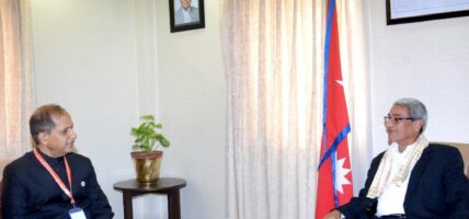 गृहमन्त्री लेखकसित एसएसबी महानिर्देशकको भेटवार्ता