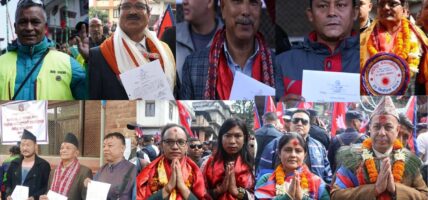 स्थानीय तह उपनिर्वाचन :कीर्तिपुरमा धमाधम मेयरमा  दर्ता गर्दै