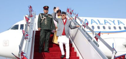 चीनको औपचारिक भ्रमण सकेर प्रधानमन्त्री ओली स्वदेश फिर्ता