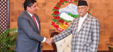 प्रधानमन्त्रीसँग पाकिस्तानका राजदूतको शिष्टाचार भेट