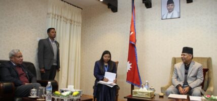उपराष्ट्रपतिसँग भारतका राजदूतको भेट