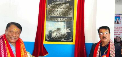 कांग्रेस नेता विश्वकर्माले निजी लगानीमा बनाए सामुदायिक स्वास्थ्य इकाई भवन