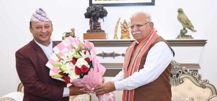 ऊर्जामन्त्री खड्का र भारतका विद्युतमन्त्री खट्टरबिच ऊर्जा विकासका विषयमा छलफल