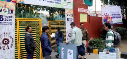 भारतको दिल्लीमा विधानसभा मतदान