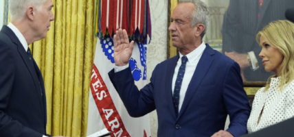 Sworn in as the chief of the US Health and Human Services is Robert F. Kennedy Jr