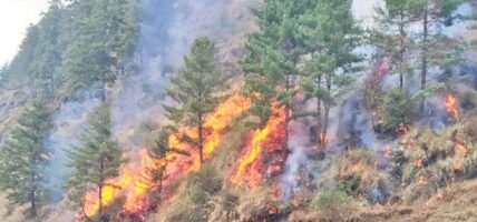 सुरक्षाकर्मीलाई डढेलो नियन्त्रणका सामग्री हस्तान्तरण