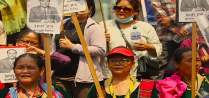 कुलमान घिसिङको पुनर्बहाली माग गर्दै काठमाडौंमा प्रदर्शन