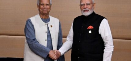 India and Bangladesh leaders meet for first time since revolution