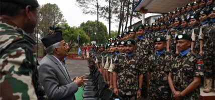नेपाली सेना अन्तरराष्ट्रियस्तरमा प्रतिनिधित्व गर्ने राष्ट्रको शान: राष्ट्रपति