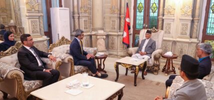 प्रधानमन्त्रीसँग युएईका उपप्रधानमन्त्रीको शिष्टाचार भेटवार्ता