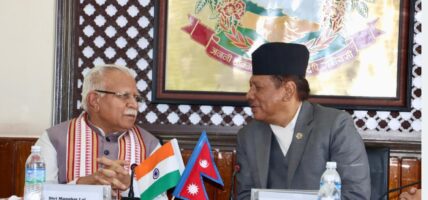 उपप्रधानमन्त्री सिंहसँग भारतका विद्युत्मन्त्रीको भेट