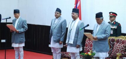 नवनियुक्त शिक्षामन्त्री पन्तले लिए शपथ