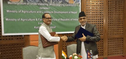नेपाल र भारतका कृषिमन्त्रीबिच समझदारी पत्रमा हस्ताक्षर