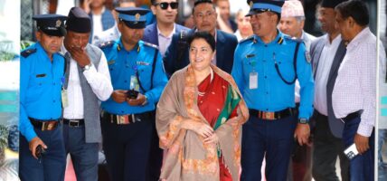 चीनबाट फर्किइन् पूर्वराष्ट्रपति भण्डारी