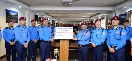 प्रहरी महानिरीक्षक दिपक थापाको प्रमुख आतिथ्यतामा प्रहरी निरीक्षक आधारभूत तालिम उद्‍घाटन