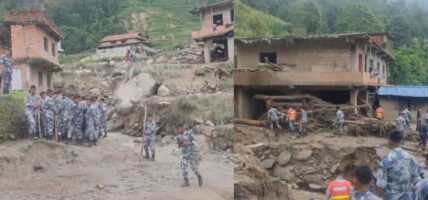 नुवाकोटमा बाढी घरमा पस्दा श्रीमती बेपत्ता, श्रीमान् घाइते
