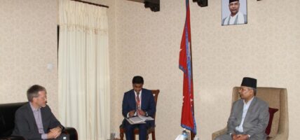 उपराष्ट्रपति यादवसँग अमेरिकी राजदूत थम्प्सनको भेटवार्ता