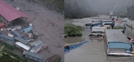 रसुवाको बाढीमा १८ जना सम्पर्कविहीन, प्रहरीसहित ९ जनाको उद्धार