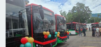 महानगर यातायातद्वारा विद्युतीय बस सेवा शुभारम्भ