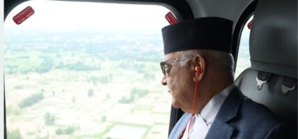 प्रधानमन्त्रीद्वारा तराई–मधेसको सुक्खा क्षेत्रको अवलोकन