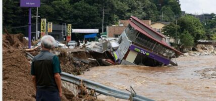 दक्षिण कोरियामा भारी वर्षाका कारण १४ जनाको मृत्यु, १२ बेपत्ता