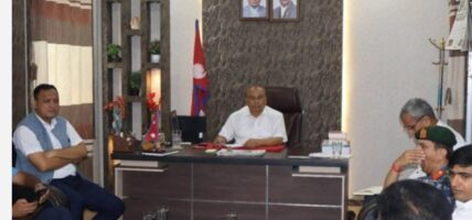 विपद् व्यवस्थापनसम्बन्धी कामको प्रगति समीक्षा सम्पन्न