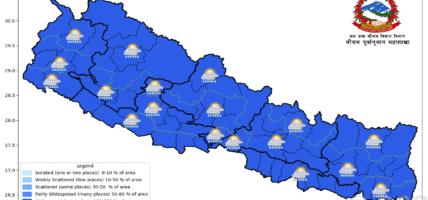 देशका पश्चिमी भेगमा मनसुन सक्रिय
