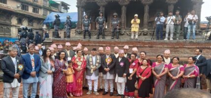 राष्ट्रपति पौडेलद्वारा भगवान् श्रीकृष्णको पूजाआराधना