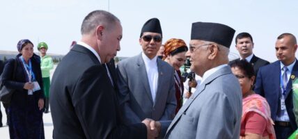 प्रधानमन्त्री ओली तुर्कमेनिस्तानमा