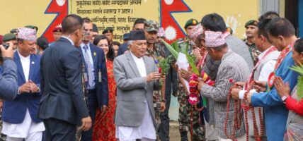 राष्ट्रपति पौडेल सङ्खुवासभामा